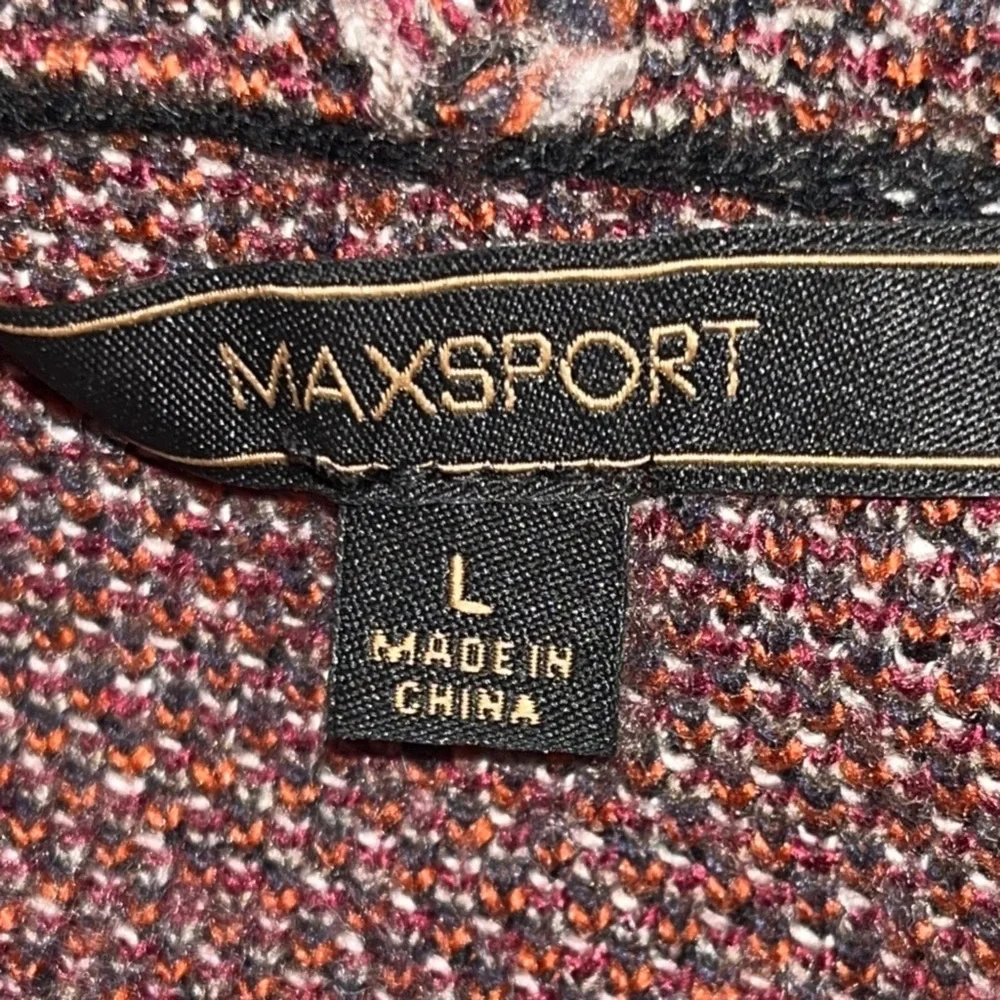 Maxsport Boho Knit Hooded Cardigan Jacket Large – Bold Paisley Pattern - Picture 6 of 7